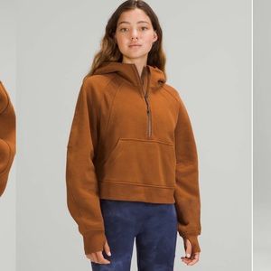 NWT Lululemon Half Zip Scuba: Copper Brown